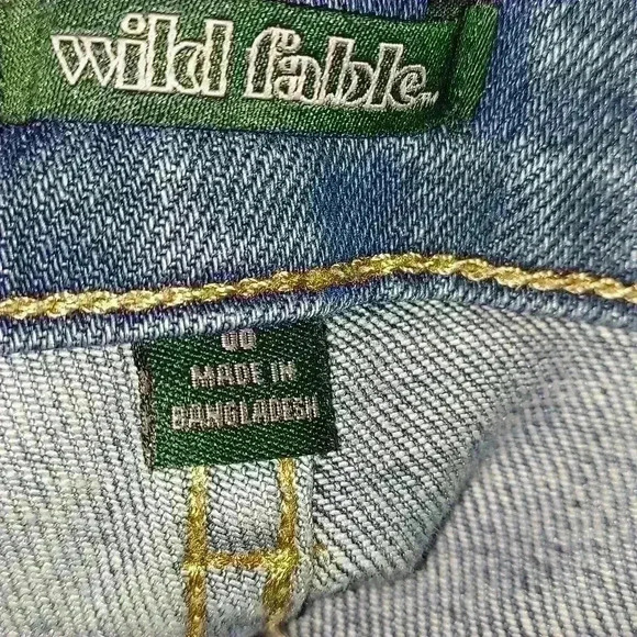 Wild Fable Highest Rise Slim Straight Patchwork Jeans - Picture 4 of 5